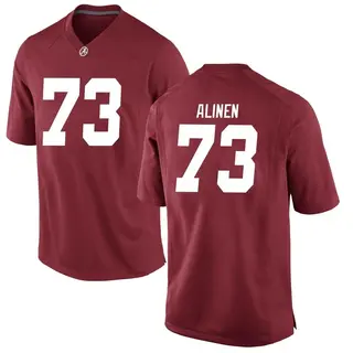 Replica Men's Olaus Alinen Alabama Crimson Tide Nike Crimson Football College Jersey -