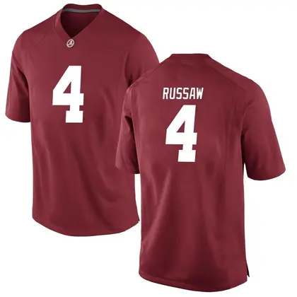 Replica Men's Qua Russaw Alabama Crimson Tide Crimson Football College Jersey -