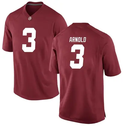 Replica Men's Terrion Arnold Alabama Crimson Tide Crimson Football College Jersey -