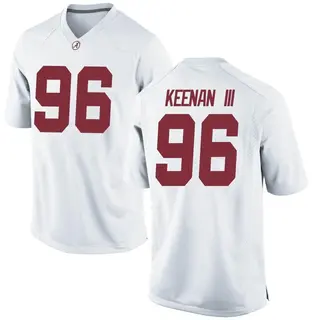 Replica Men's Tim Keenan III Alabama Crimson Tide Nike Football College Jersey - White