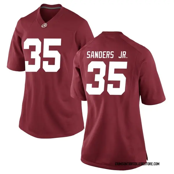 Replica Women's Abduall Sanders Jr. Alabama Crimson Tide Nike Crimson Football College Jersey -