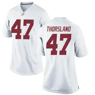 Replica Women's Adam Thorsland Alabama Crimson Tide Nike Football College Jersey - White
