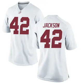 Replica Women's Ben Jackson Alabama Crimson Tide Nike Football College Jersey - White
