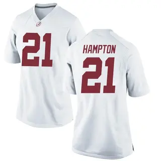 Replica Women's Bubba Hampton Alabama Crimson Tide Nike Football College Jersey - White