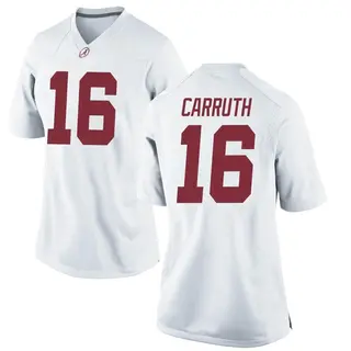 Replica Women's Cade Carruth Alabama Crimson Tide Nike Football College Jersey - White