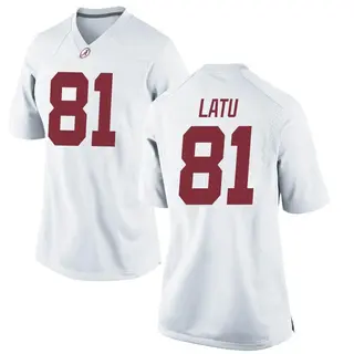 Replica Women's Cameron Latu Alabama Crimson Tide Nike Football College Jersey - White