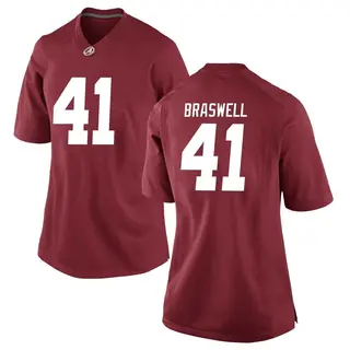 Replica Women's Chris Braswell Alabama Crimson Tide Nike Crimson Football College Jersey -