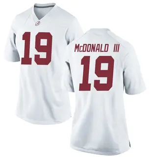Replica Women's Chuck McDonald III Alabama Crimson Tide Nike Football College Jersey - White