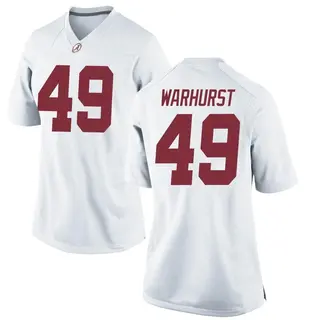 Replica Women's Conner Warhurst Alabama Crimson Tide Nike Football College Jersey - White