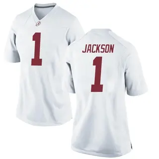 Replica Women's Domani Jackson Alabama Crimson Tide Nike Football College Jersey - White
