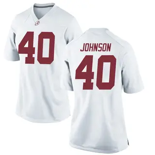 Replica Women's Grant Johnson Alabama Crimson Tide Nike Football College Jersey - White