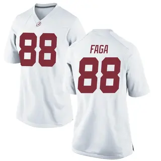 Replica Women's Isaia Faga Alabama Crimson Tide Nike Football College Jersey - White