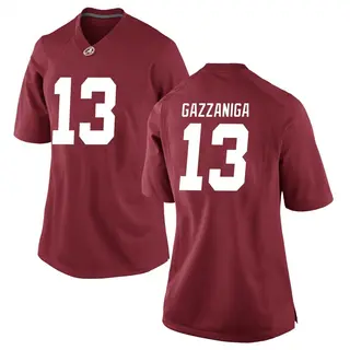 Replica Women's John Gazzaniga Alabama Crimson Tide Nike Crimson Football College Jersey -