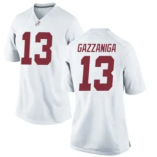 Replica Women's John Gazzaniga Alabama Crimson Tide Nike Football College Jersey - White