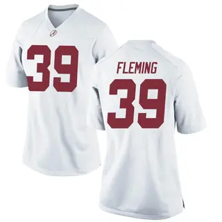 Replica Women's Kaleb Fleming Alabama Crimson Tide Nike Football College Jersey - White