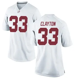 Replica Women's Kyle Clayton Alabama Crimson Tide Nike Football College Jersey - White