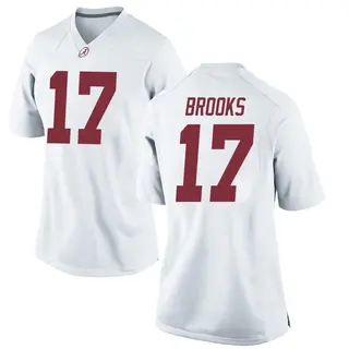 Replica Women's Lotzeir Brooks Alabama Crimson Tide Nike Football College Jersey - White