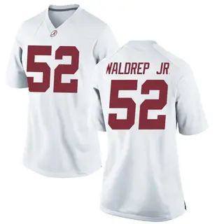 Replica Women's Mal Waldrep Jr. Alabama Crimson Tide Nike Football College Jersey - White