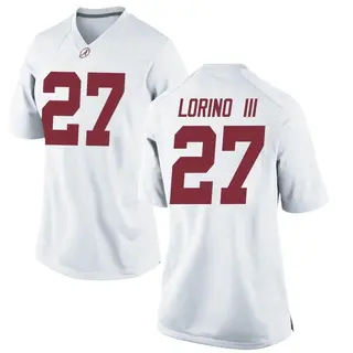 Replica Women's Michael Lorino III Alabama Crimson Tide Nike Football College Jersey - White