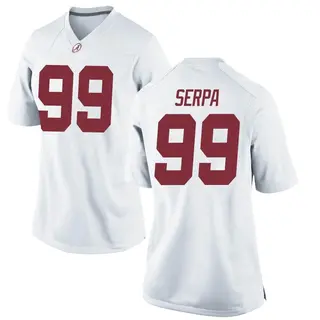 Replica Women's Nick Serpa Alabama Crimson Tide Nike Football College Jersey - White