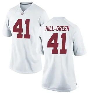 Replica Women's Nikhai Hill-Green Alabama Crimson Tide Nike Football College Jersey - White