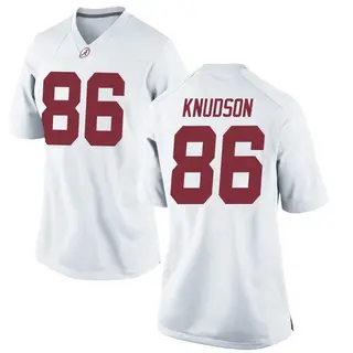 Replica Women's Peter Knudson Alabama Crimson Tide Nike Football College Jersey - White