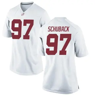 Replica Women's Reid Schuback Alabama Crimson Tide Nike Football College Jersey - White