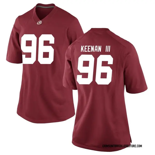 Replica Women's Tim Keenan III Alabama Crimson Tide Nike Crimson Football College Jersey -