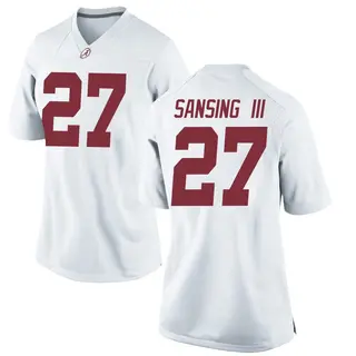Replica Women's Walter Sansing III Alabama Crimson Tide Nike Football College Jersey - White