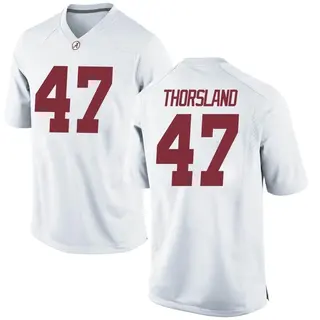 Replica Youth Adam Thorsland Alabama Crimson Tide Nike Football College Jersey - White