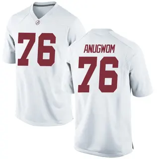 Replica Youth Arkel Anugwom Alabama Crimson Tide Nike Football College Jersey - White