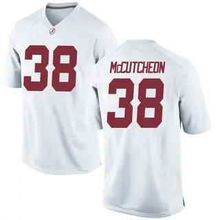 Replica Youth Brody McCutcheon Alabama Crimson Tide Nike Football College Jersey - White