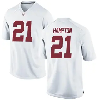 Replica Youth Bubba Hampton Alabama Crimson Tide Nike Football College Jersey - White