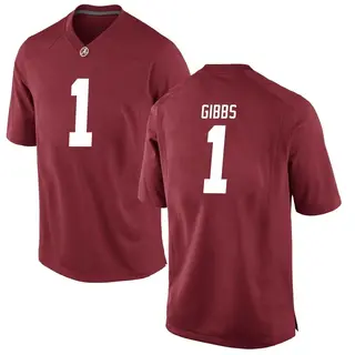 Replica Youth Jahmyr Gibbs Alabama Crimson Tide Nike Crimson Football College Jersey -