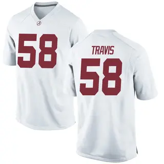 Replica Youth Jamison Travis Alabama Crimson Tide Nike Football College Jersey - White