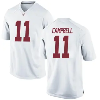 Replica Youth Jihaad Campbell Alabama Crimson Tide Nike Football College Jersey - White