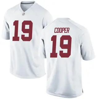 Replica Youth John Cooper Alabama Crimson Tide Nike Football College Jersey - White