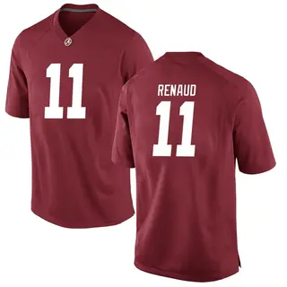 Replica Youth Jordan Renaud Alabama Crimson Tide Nike Crimson Football College Jersey -