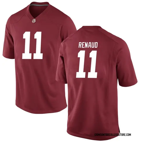 Replica Youth Jordan Renaud Alabama Crimson Tide Nike Crimson Football College Jersey -