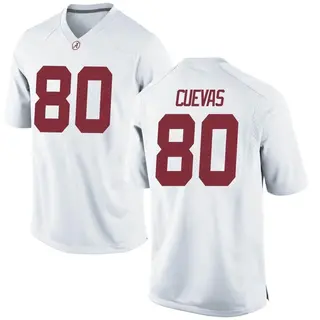 Replica Youth Josh Cuevas Alabama Crimson Tide Nike Football College Jersey - White