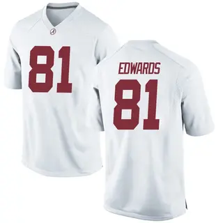 Replica Youth Kaleb Edwards Alabama Crimson Tide Nike Football College Jersey - White