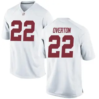 Replica Youth LT Overton Alabama Crimson Tide Nike Football College Jersey - White