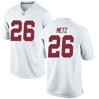Replica Youth Luke Metz Alabama Crimson Tide Nike Football College Jersey - White