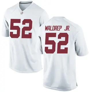 Replica Youth Mal Waldrep Jr. Alabama Crimson Tide Nike Football College Jersey - White