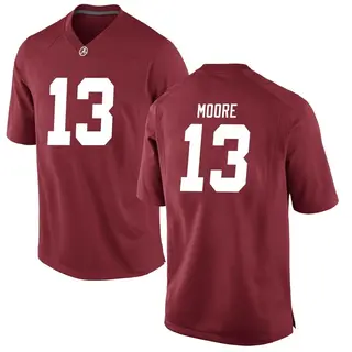 Replica Youth Malachi Moore Alabama Crimson Tide Nike Crimson Football College Jersey -