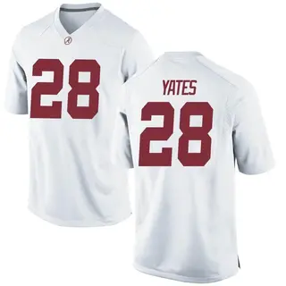 Replica Youth Peyton Yates Alabama Crimson Tide Nike Football College Jersey - White