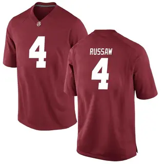 Replica Youth Qua Russaw Alabama Crimson Tide Nike Crimson Football College Jersey -