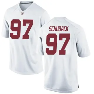 Replica Youth Reid Schuback Alabama Crimson Tide Nike Football College Jersey - White